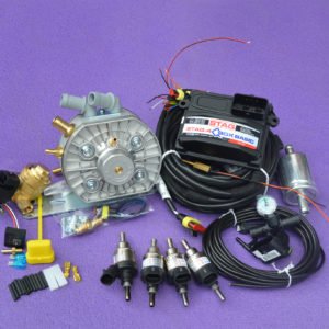 Підкапотна частина газового встановлення на 4 пок., 4 цил. Stag -4 Q-Box Basic+KME Silver+Hana
