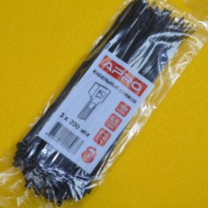 Хомут (стяжка) пластиковий APRO 3*200 мм
