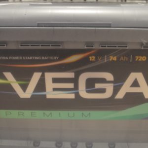 Автомобільний акумулятор Vega Premium 6CT-74Ah 720A R