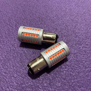 Автолампа 1157-3030-45SMD 28W 12–48V Червона – над’яскрава LED-лампа BAY15d P21/5W з драйвером SUPER CANBUS