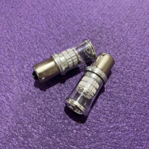 Автолампа 1156-3014-48SMD 12–24V Жовта – LED-лампа BA15s для американських авто з червоним ліхтарем