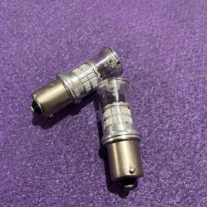 Автолампа 1156-3014-48SMD 12–24V Жовта – LED-лампа BAU15s для американських авто зміщений контакт