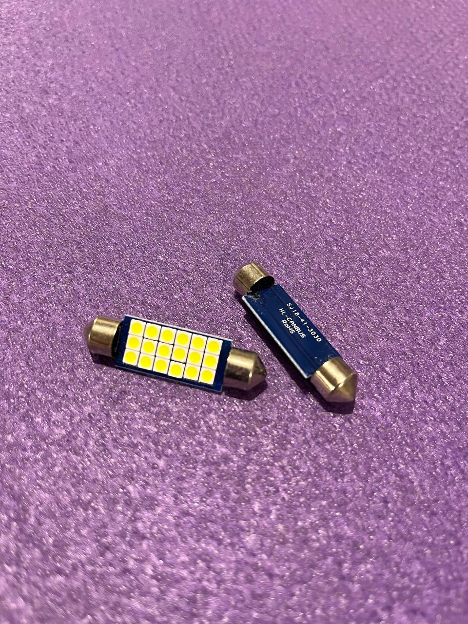 Світлодіодна лампа FS-3030-18SMD 41MM 12V Samsung CANBUS — Білий (аналог C5W)