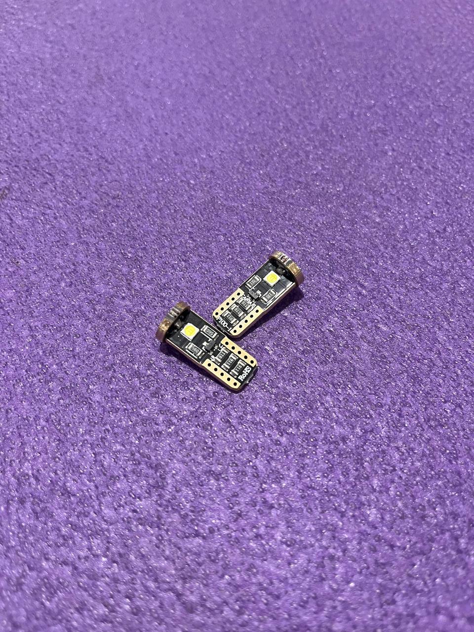 12V Світлодіодна лампа T10-3030-3SMD Samsung драйвер CANBUS (аналог W5W)