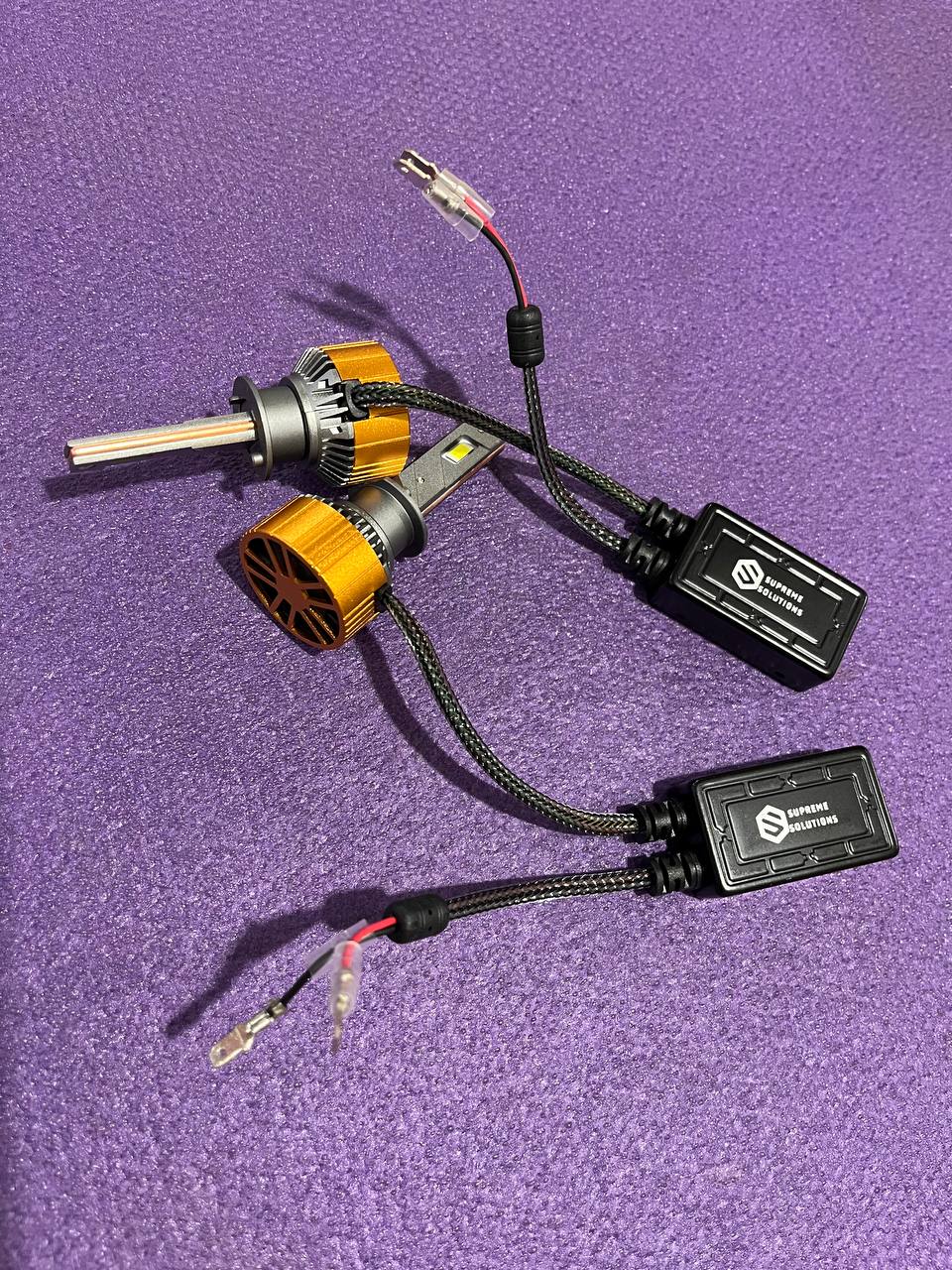 LED-лампа S-8 H1 45W 10000LM 9–60V CSP-4570 активне охолодження